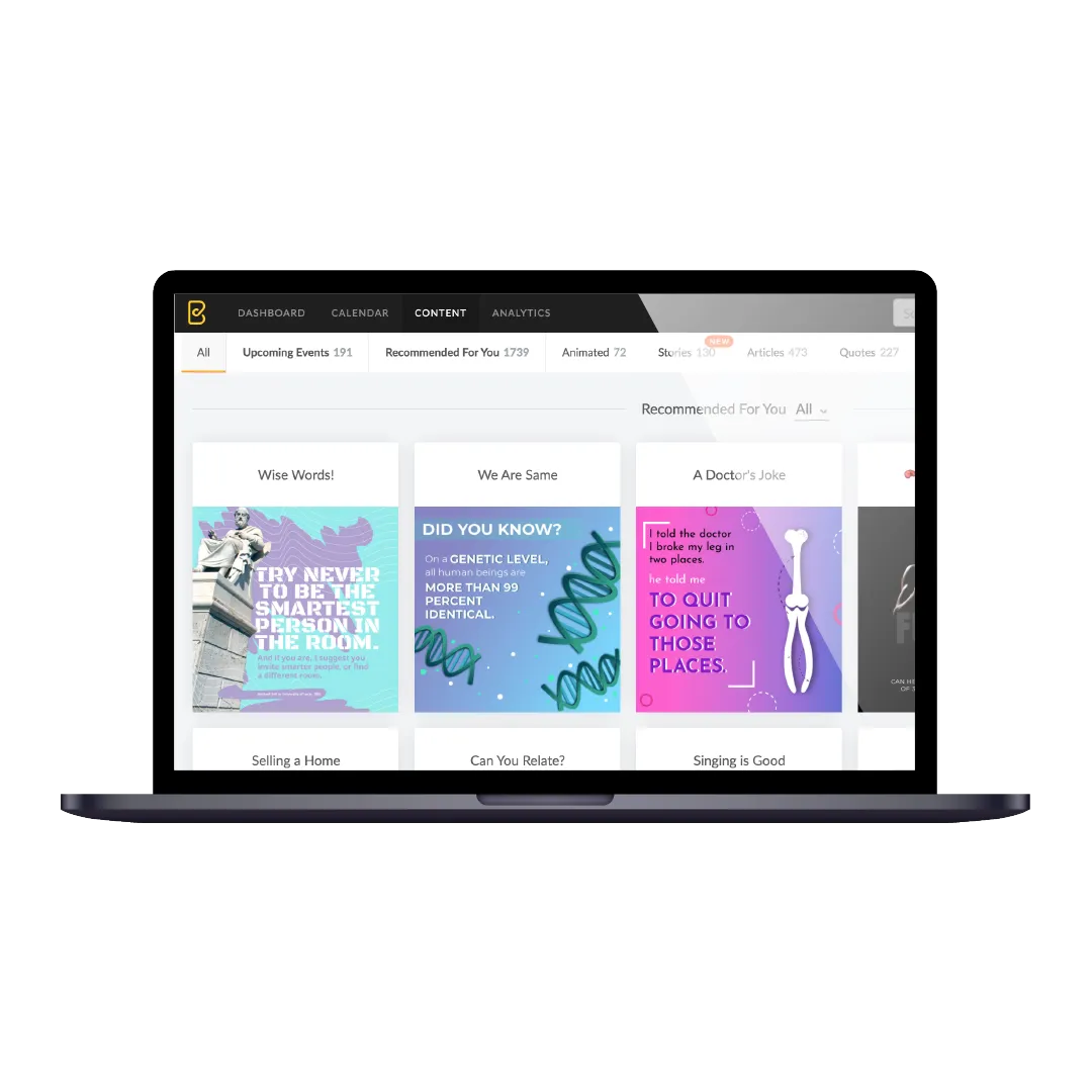 Content Organiser London Social media